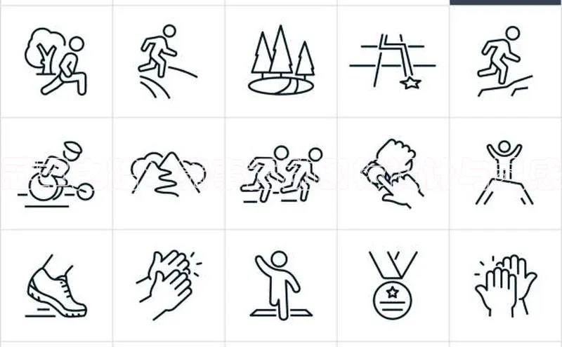 冠军之路：赛事运动图标设计与灵感